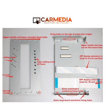 CARMEDIA-Metal-braket-slim-body-to-1din