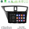 Clarion GL700 Lite Series 8Core Android11 2+32GB Honda Civic Hatchback 2012-2015 Navigation Multimedia Tablet 9" Με Carplay & Android Auto