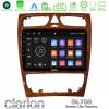 Clarion GL700 Lite Series 8Core Android11 2+32GB Mercedes C Class (W203) Navigation Multimedia Tablet 9" (Wooden Style) Με Carplay & Android Auto